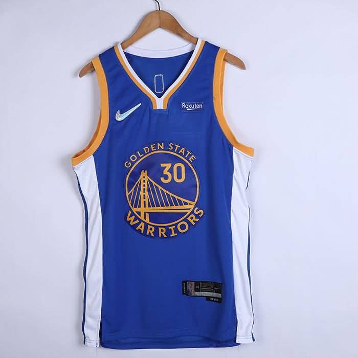 Golden State Warriors 21/22 Blue #30 CURRY Basketball Jersey (Stitched)