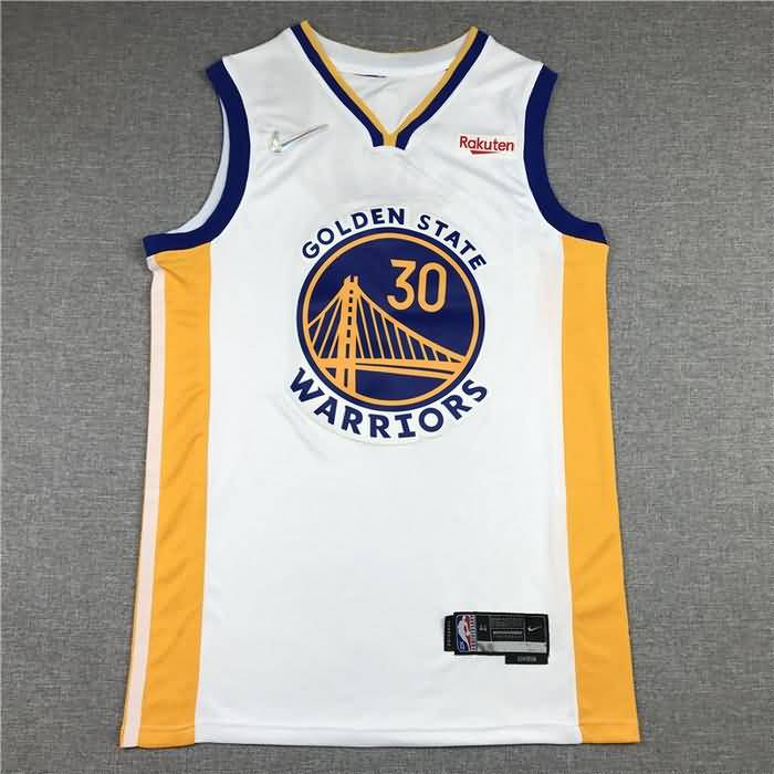 Golden State Warriors 21/22 White #30 CURRY Basketball Jersey (Stitched)