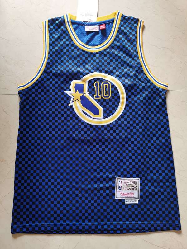 Golden State Warriors Blue #10 HARDAWAY Classics Basketball Jersey (Stitched)