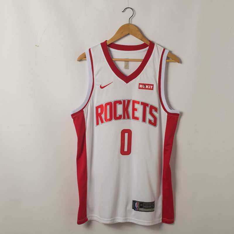 Houston Rockets 20/21 White #0 WESTBROOK Basketball Jersey (Stitched)