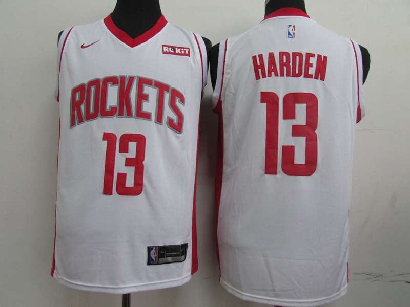 Houston Rockets 20/21 White #13 HARDEN Basketball Jersey (Stitched)