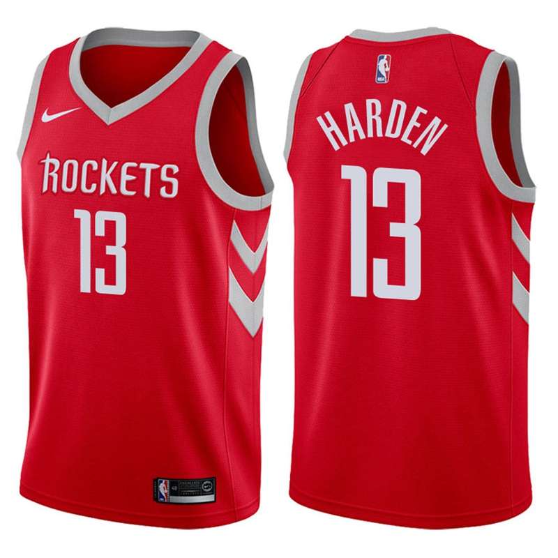 Houston Rockets Red #13 HARDEN Basketball Jersey 02 (Stitched)