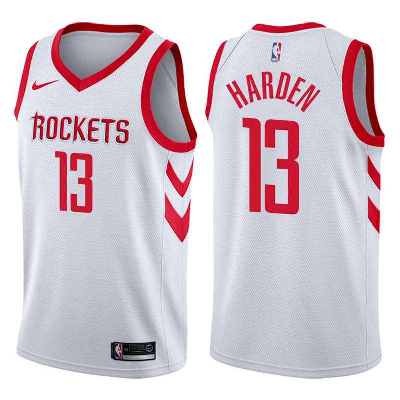 Houston Rockets White #13 HARDEN Basketball Jersey (Stitched)