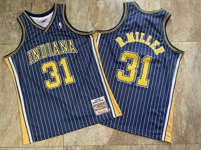 Indiana Pacers 1994/95 Dark Blue #31 MILLER Classics Basketball Jersey (Closely Stitched)
