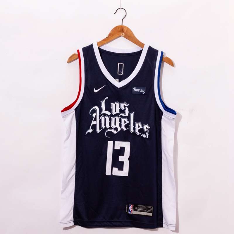Los Angeles Clippers 20/21 Black #13 GEORGE City Basketball Jersey (Stitched)