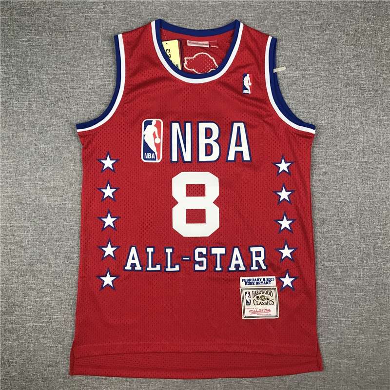 Los Angeles Lakers 2003 Red #8 BRYANT ALL-STAR Classics Basketball Jersey (Stitched)