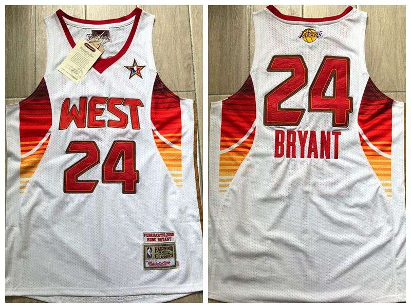 Los Angeles Lakers 2009 White #24 BRYANT ALL-STAR Classics Basketball Jersey (Closely Stitched)