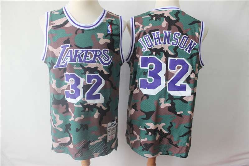 Los Angeles Lakers 2019 Camouflage #32 JOHNSON Basketball Jersey (Stitched)