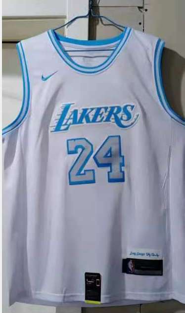 Los Angeles Lakers 20/21 White #24 BRYANT City Basketball Jersey (Stitched)