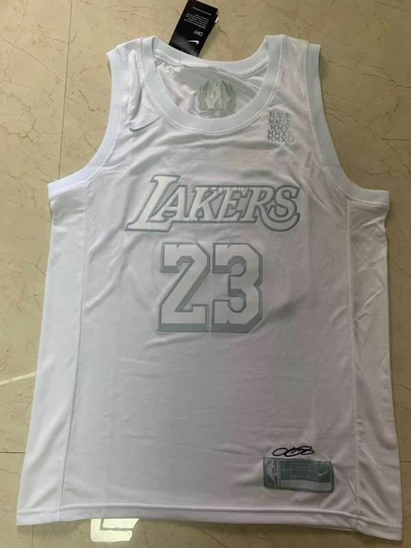 Los Angeles Lakers 2020 White #23 JAMES MVP Basketball Jersey (Stitched)