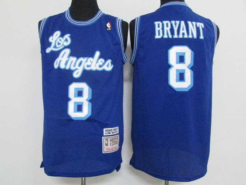Los Angeles Lakers 1996/97 Blue #8 BRYANT Classics Basketball Jersey (Stitched)