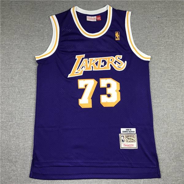 Los Angeles Lakers 1998/99 Purple #73 RODMAN Classics Basketball Jersey (Stitched)