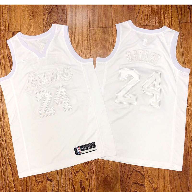 Los Angeles Lakers White #24 BRYANT Basketball Jersey (Closely Stitched)