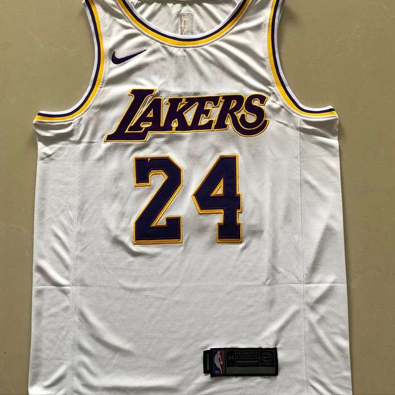 Los Angeles Lakers White #24 BRYANT Basketball Jersey 02 (Closely Stitched)