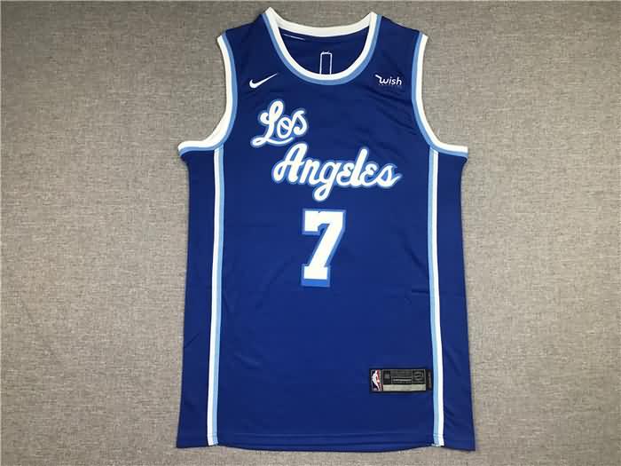Los Angeles Lakers 20/21 Blue #7 ANTHONY Basketball Jersey (Stitched)