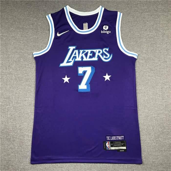 Los Angeles Lakers 21/22 Purple #7 ANTHONY City Basketball Jersey (Stitched)