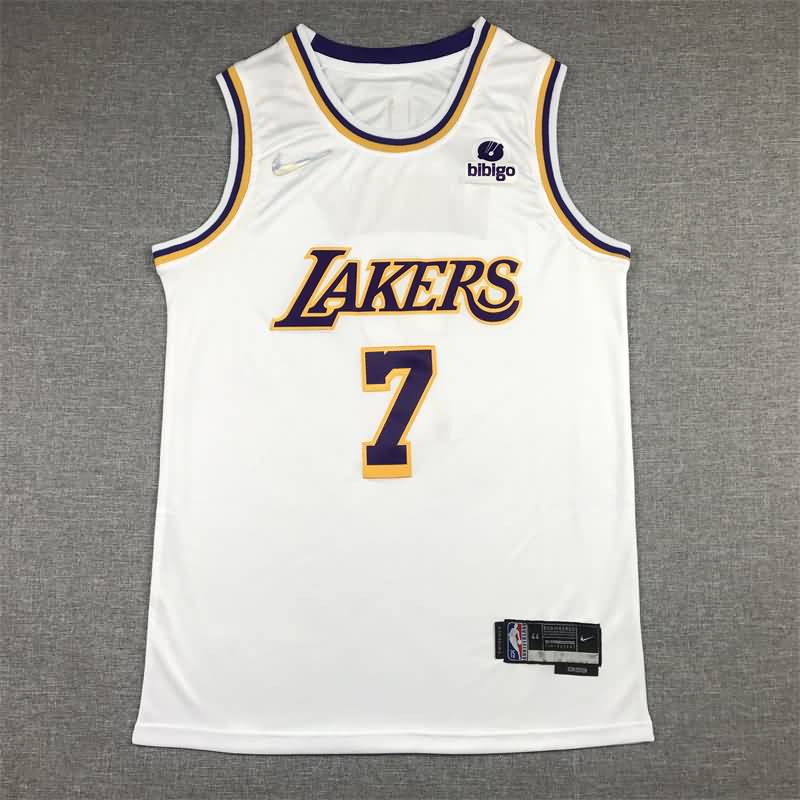 Los Angeles Lakers 21/22 White #7 ANTHONY Basketball Jersey (Stitched)