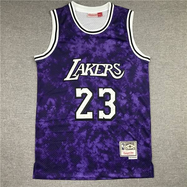 Los Angeles Lakers Purple #23 JAMES Classics Basketball Jersey 02 (Stitched)