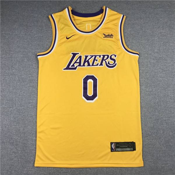 Los Angeles Lakers Yellow #0 WESTBROOK Basketball Jersey (Stitched)
