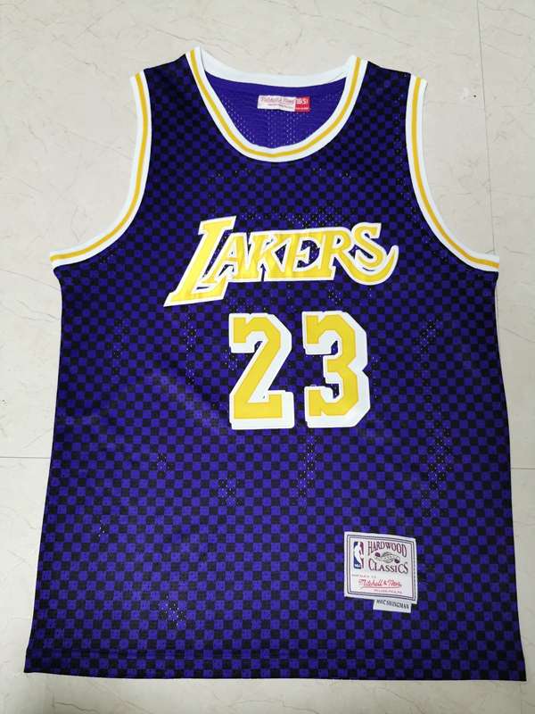 Los Angeles Lakers Purple #23 JAMES Classics Basketball Jersey (Stitched)