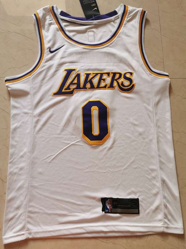Los Angeles Lakers White #0 KUZMA Classics Basketball Jersey (Stitched)