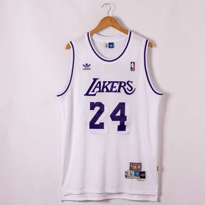 Los Angeles Lakers White #24 BRYANT Classics Basketball Jersey (Stitched)