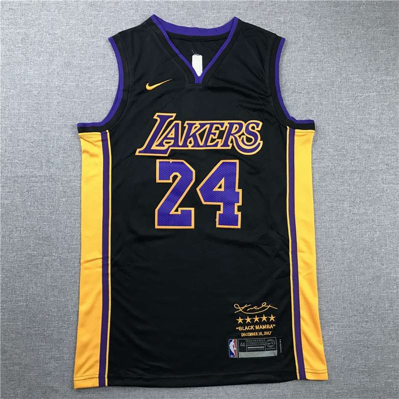 Los Angeles Lakers Black #24 BRYANT Basketball Jersey 03 (Stitched)