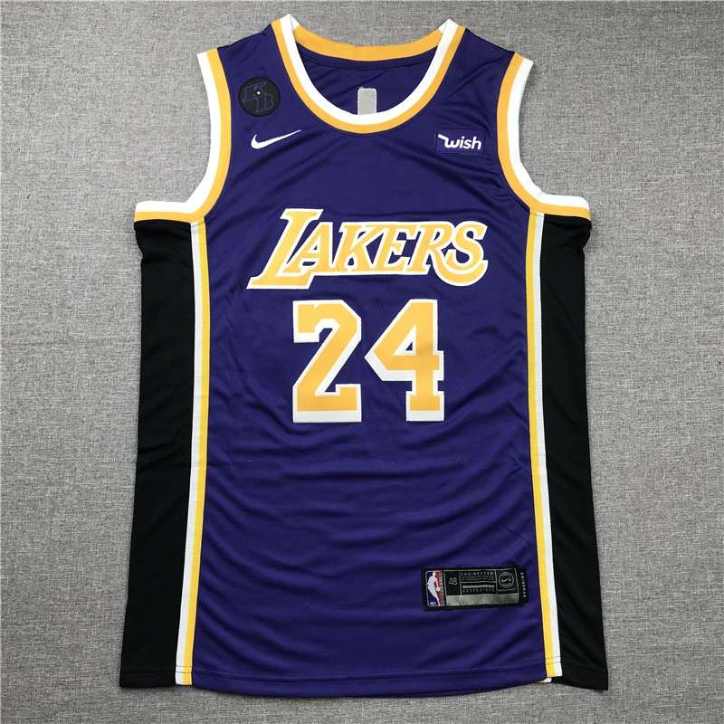 Los Angeles Lakers Purple #24 BRYANT Basketball Jersey 03 (Stitched)