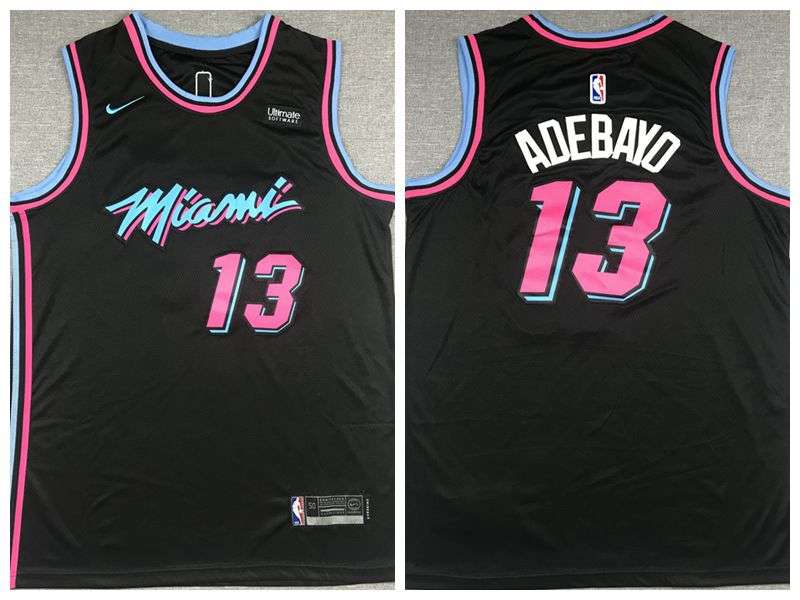 Miami Heat 2020 Black #13 ADEBAYO City Basketball Jersey (Stitched)