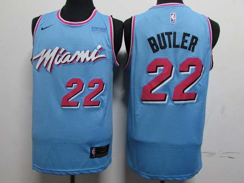 Miami Heat 2020 Blue #22 BUTLER City Basketball Jersey (Stitched)