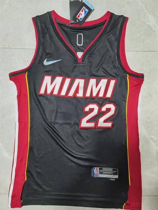 Miami Heat 21/22 Black #22 BUTLER Basketball Jersey (Stitched)