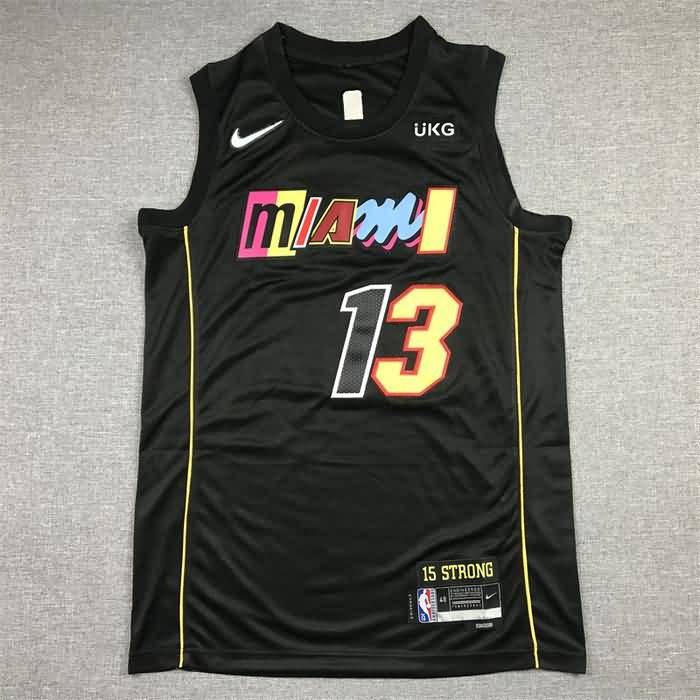 Miami Heat 21/22 Black #13 ADEBAYO City Basketball Jersey (Stitched)