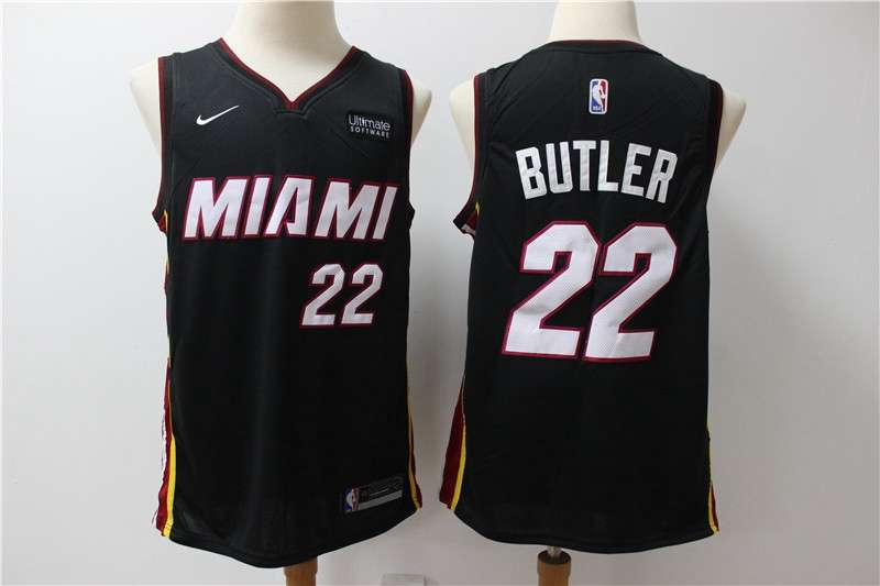 Miami Heat Black #22 BUTLER Basketball Jersey (Stitched)