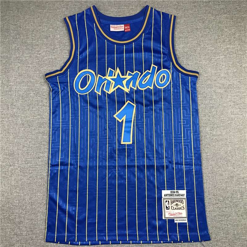Orlando Magic 1994/95 Blue #1 HARDAWAY Classics Basketball Jersey (Stitched)