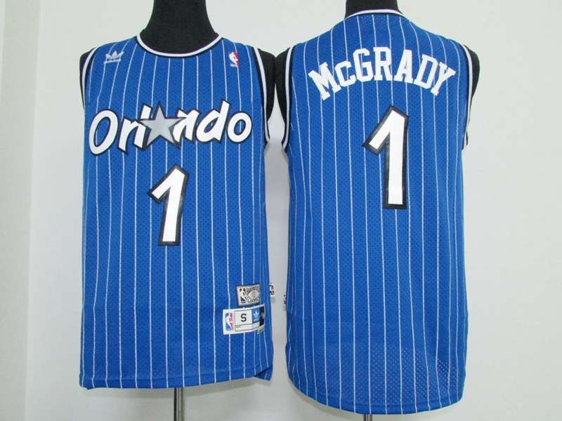 Orlando Magic Blue #1 McGRADY Classics Basketball Jersey (Stitched)