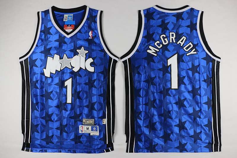 Orlando Magic Blue #1 McGRADY Classics Basketball Jersey 02 (Stitched)