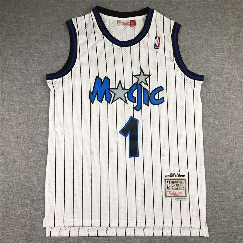 Orlando Magic White #1 HARDAWAY Classics Basketball Jersey 02 (Stitched)