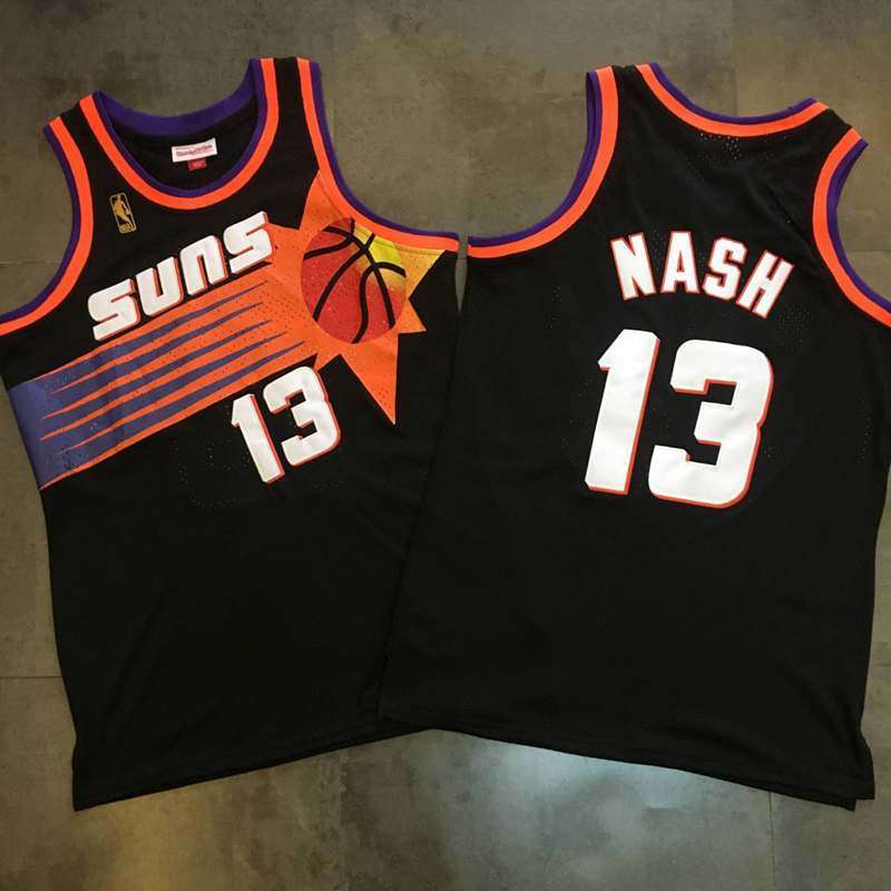 Phoenix Suns 1996/97 Black #13 NASH Classics Basketball Jersey (Closely Stitched)