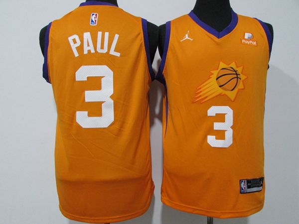 20/21 Phoenix Suns Orange #3 PAUL AJ Basketball Jersey (Stitched)