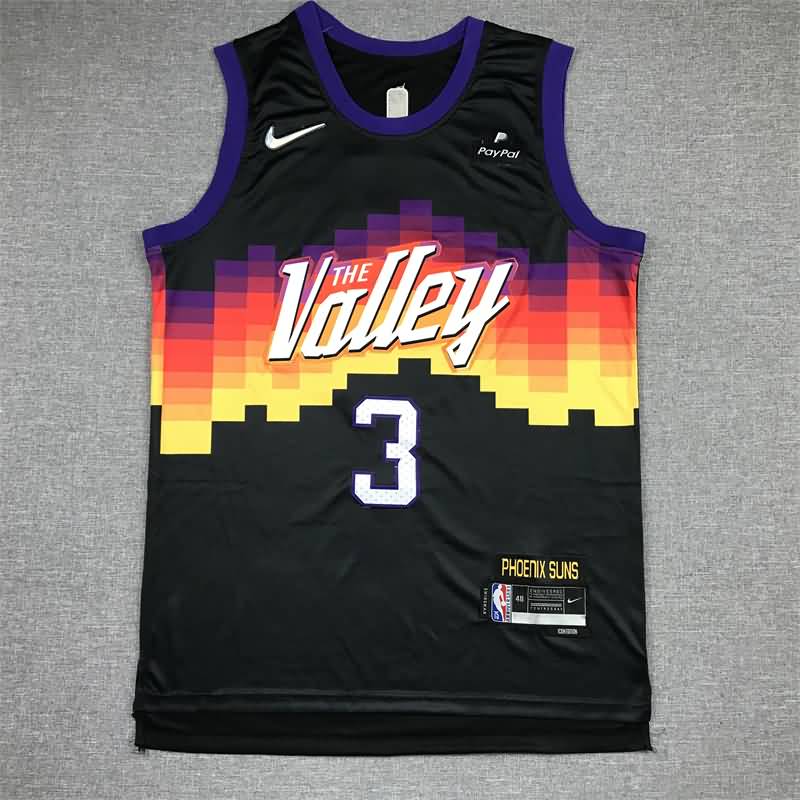 Phoenix Suns 21/22 Black #3 PAUL City Basketball Jersey (Stitched)