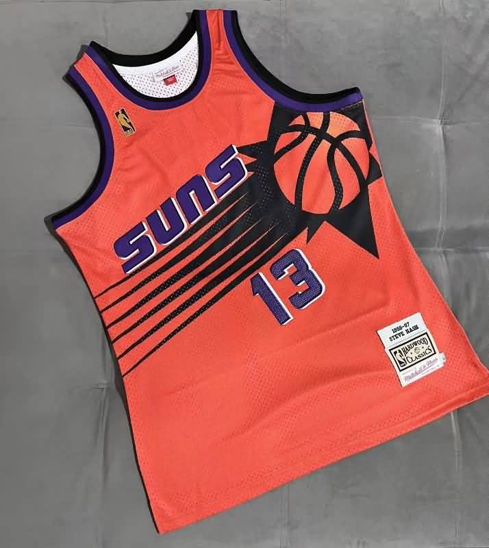 Phoenix Suns 1996/97 Orange #13 NASH Classics Basketball Jersey (Closely Stitched)