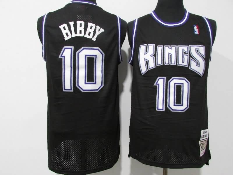 Sacramento Kings 2001/02 Black #10 BIBBY Classics Basketball Jersey (Stitched)