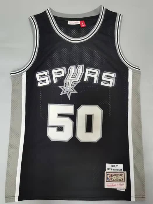 San Antonio Spurs 1998/99 Black #50 ROBINSON Classics Basketball Jersey (Stitched)