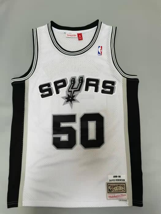 San Antonio Spurs 1998/99 White #50 ROBINSON Classics Basketball Jersey (Stitched)
