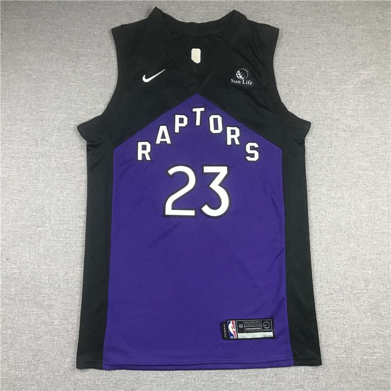 Toronto Raptors 20/21 Purple Black #23 VANVLEET Basketball Jersey (Stitched)