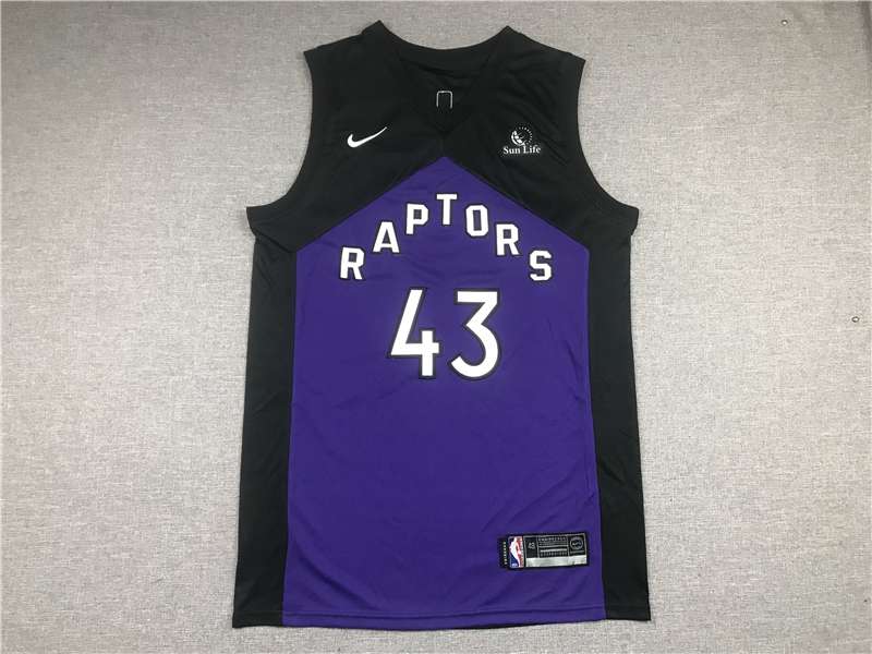 Toronto Raptors 20/21 Purple Black #43 SIAKAM Basketball Jersey (Stitched)