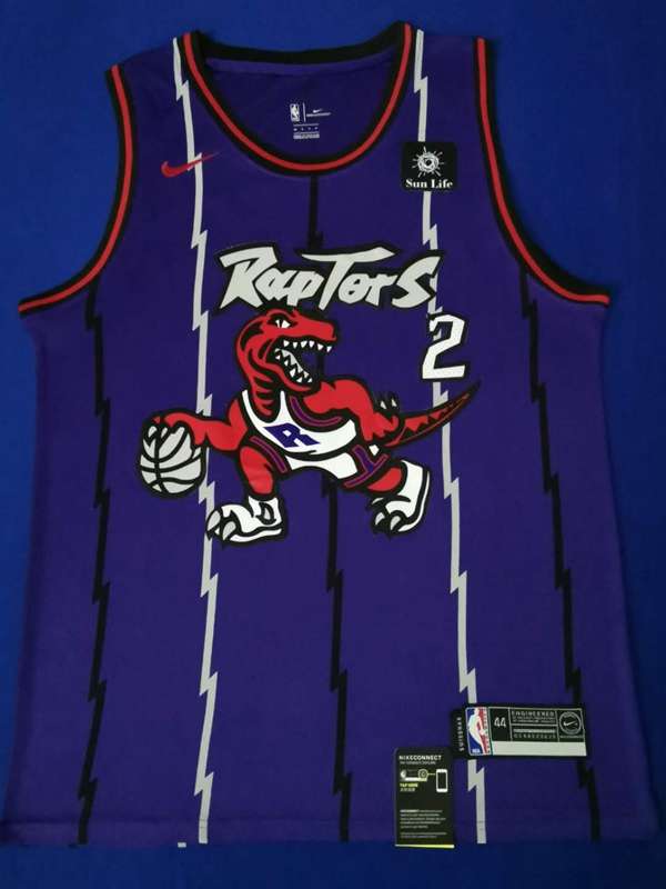 Toronto Raptors Purple #2 LEONARD Classics Basketball Jersey 02 (Stitched)