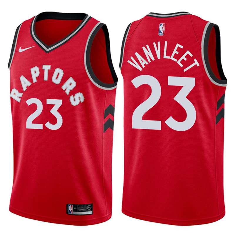 Toronto Raptors Red #23 VANVLEET Basketball Jersey (Stitched)