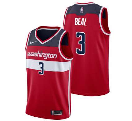 Washington Wizards 20/21 Red #3 BEAL Basketball Jersey (Stitched)