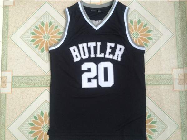 Butler Bulldogs Black #20 BUTLER NCAA Basketball Jersey